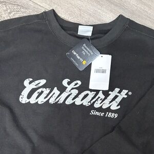 Carhartt Charcoal Crewneck with White Script